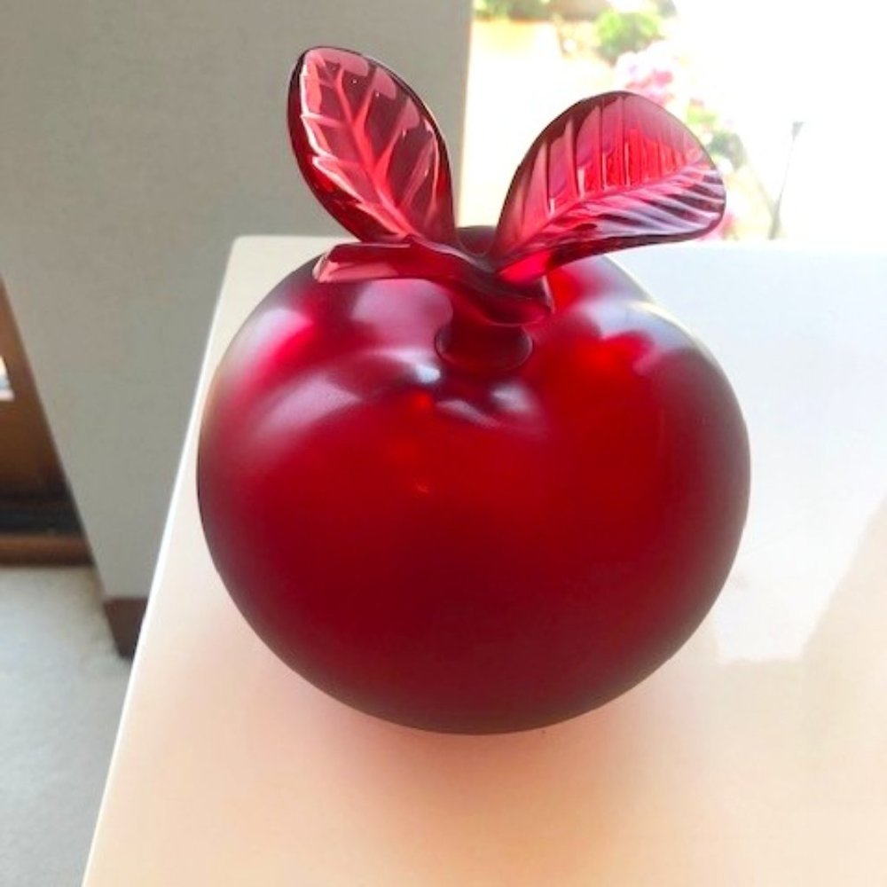 Lalique Pomme Red Perfume Bottle